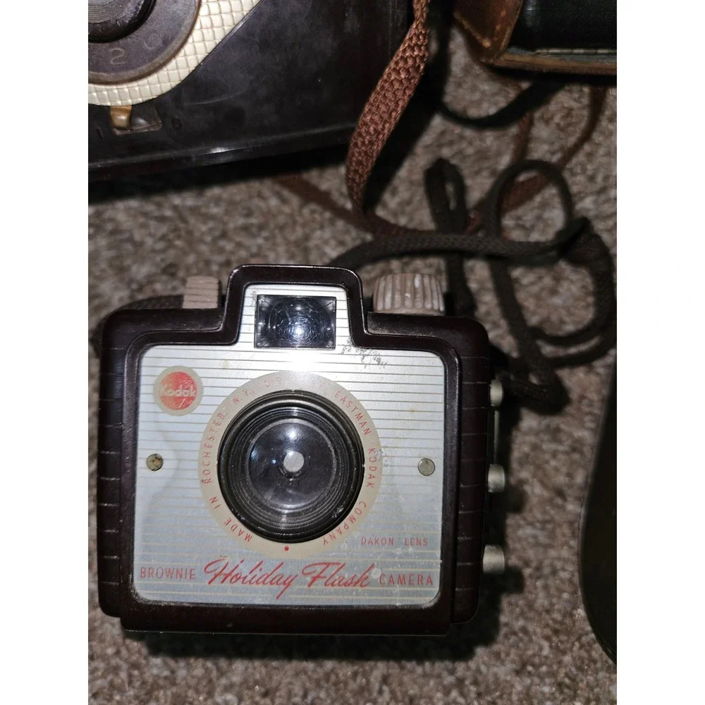 Vintage Camera Lot Kodak Brownie Argus Keystone 8mm Anscomatic Nomad 620 Retro